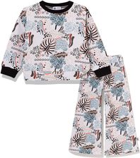 Dres bluza ze spodniami, Monstera różowa