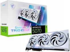 Zdjęcie MSI GeForce RTX 5070 Gaming Trio OC White 12GB GDDR7 DLSS4 DLSS 4 - Szczawno-Zdrój
