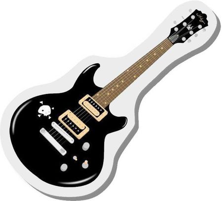Topper toper z masy cukrowej na tort gitara DIY
