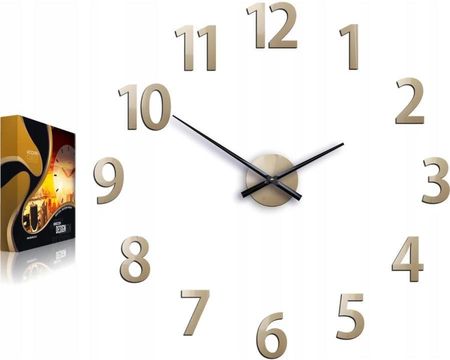 Modernclock Zegar Ścienny Akrylowy Amadeusz Tortora Okrągły 75x75cm Mechanizm Kwarcowy