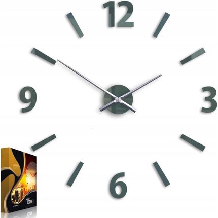 Modernclock Zegar Ścienny W Stylu Nowoczesnym Kwarcowy Akrylowy Klaus Grey Okrągły