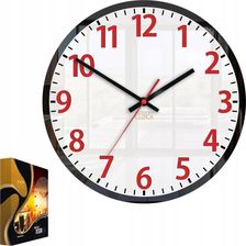 Modernclock Zegar Ścienny W Stylu Nowoczesnym Akrylowy Louis Czerwony Okrągły Kwarcowy