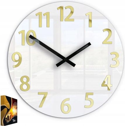 Modernclock Zegar Ścienny W Nowoczesnym Stylu Akrylowy Karda Okrągły Kwarcowy