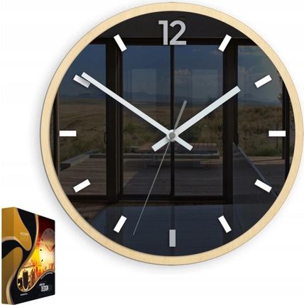 Modernclock Zegar Ścienny W Stylu Nowoczesnym Akrylowy Grafit Grey Okrągły Kwarcowy
