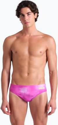 Slipy pływackie męskie arena Tie-Dye Briefs Allover shocking pink multi | WYSYŁKA W 24H | 30 DNI NA ZWROT Wiosna 2025