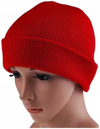 Volan Czapka Beanie Czerwona Smerfetka Krasnal Podwójna - zdjęcie 2
