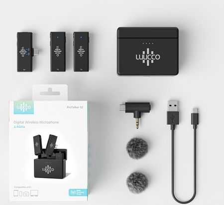 LUUCCO ProTalker S2 cyfrowy mikrofon bezprzewodowy 2.4GHz - zdjęcie 2