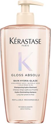 Kérastase Paris Nawilżający I Rozświetlający Szampon Do Długich Puszących Się Włosów Kérastase Gloss Absolu Bain Hydra-Glaze 500ml