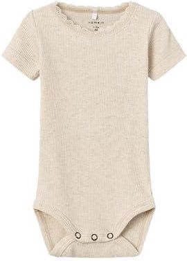 NAME IT Body Pyjama Manches Longues Fille - 57% Coton Bio, Confort Doux