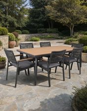 Zdjęcie Zestaw Ogrodowy 6 Osobowy Santos Aluminiowy Szary - Nowy Dwór Mazowiecki