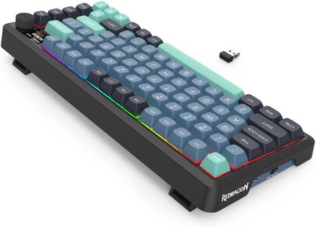 Klawiatura Redragon Behemoth PRO K724GBG RGB PRO Szaro-niebieska - zdjęcie 4