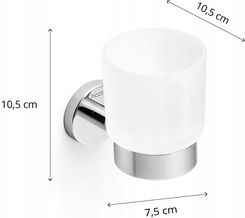 Zdjęcie Hozze Model 10-310B Kubek Ścienny Z Uchwytem Czarny 10310B - Zakroczym
