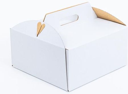 Grembox Opakowanie Na Ciasta I Torty 300X300X150Mm 3W E 400G/M2 Biały Fsc Mix Paleta 1100szt.