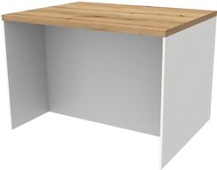 Zdjęcie Fabryka Mebli Rawa Wyspa Presto 124x91cm Płyta Laminowana Korpus Biały Blat Dąb Evoke - Wrocław