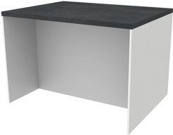 Zdjęcie Fabryka Mebli Rawa Wyspa Presto 124x91cm Płyta Laminowana Korpus Biały Blat District Dark - Włocławek
