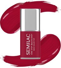 Zdjęcie Semilac Lakier Hybrydowy One Step Glossy S575 Dark Red - Resko
