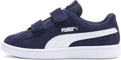 Zdjęcie PUMA Smash v2 SD V PS buty sportowe dla dzieci, uniseks, niebieski - Peacoat Puma White - 28 EU - Piotrków Kujawski