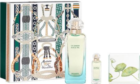 Hermes Zestaw unisex Un Jardin Sur Le Nil Woda toaletowa 100ml + Miniaturka Woda toaletowa 7.5ml + Mydło 50 g