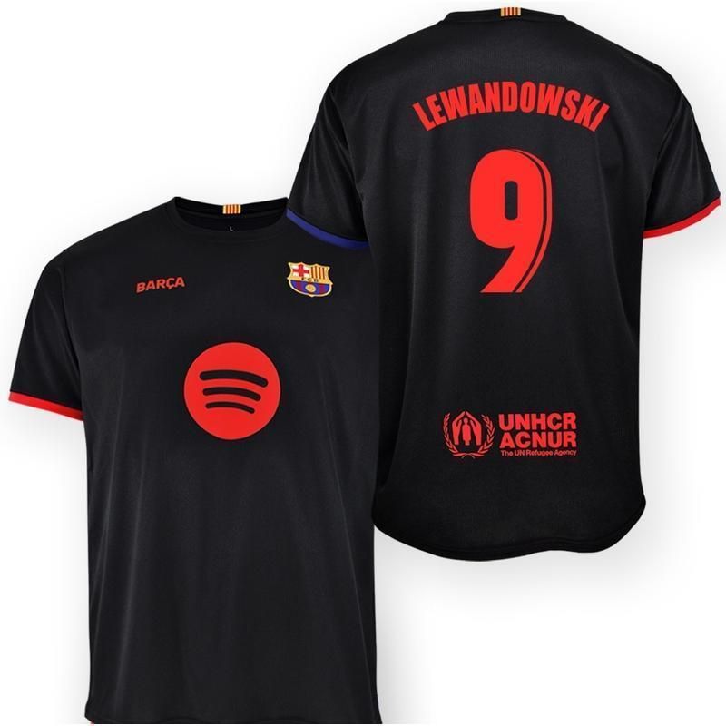 FC Barcelona 2024/2025 Uitshirt - Officieel Gelicentieerd Replica - Nummer 9 Lewandowski - Volwassen Maat M