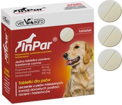 Fiprex Inpar Tabletki Odrobaczające Odrobaczanie Dla Psów L 20-30kg 3 Tab. FIPREXSPRAY100ML25