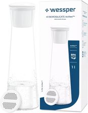 Szklana karafka filtrująca Wessper K1 BOROSILICATE Actitex z filtrem
