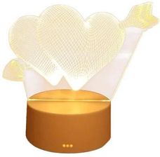 Zdjęcie Extralink Lampka Nocna Przebite Serca 3D Ex.24107 Usb (Ex24107) - Narol