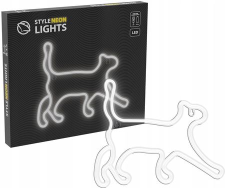 Neon LED MANTA Style Lights Kot SNL70WH Biały - zdjęcie 2