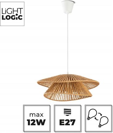 Lightlogic Lampa Wisząca Ll Arilas Lamp02 Brązowy (66383) - zdjęcie 2
