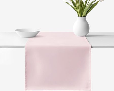 Goldea Bieżnik Na Stół Z Płótna Bawełnianego Pudrowy Róż 20x160cm