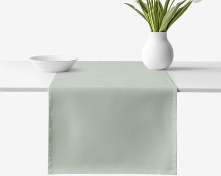 Goldea Bieżnik Na Stół Z Płótna Bawełnianego Szałwiowy Zielony 50x120cm