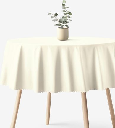 Goldea Obrus Okrągły Plamoodporny Kremowy 60cm