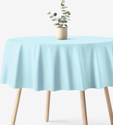 Goldea Obrus Okrągły Z Płótna Bawełnianego Błękit Nieba 60cm