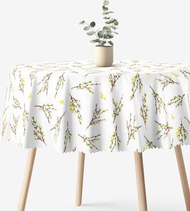 Goldea Wielkanocny Obrus Okrągły Plamoodporny Bazie 60cm