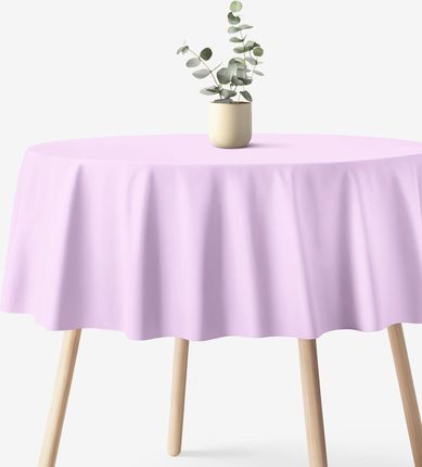 Goldea Obrus Okrągły Z Płótna Bawełnianego Liliowy 150cm
