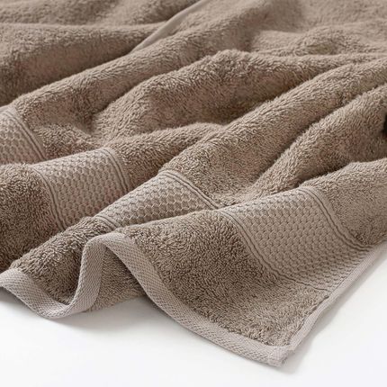 Goldea Ręcznik Bambusowy Soft Lux Brązowy 30x50cm - zdjęcie 2