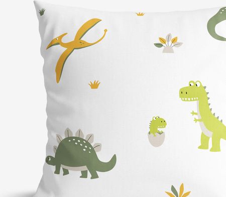 Goldea Poszewka Na Poduszkę Bawełniana Dla Dzieci Wyprawa Z Dinozaurami 50x60cm - zdjęcie 2