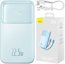 Baseus Comet Series Z Wbudowanymi Kablami Usb-C Lightning 20000Mah 22.5W Pd Qc