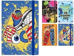 Zdjęcie Notatnik A5/96K Kratka Na Gumkę Mix - Luboń