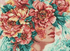Zdjęcie Diamentowa Mozaika Romantyzm Kwiatów 30X40Cm - Nowe Brzesko