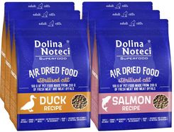 Dolina Noteci Superfood Karma Sucha Dla Kotów Sterylizowanych Mix Smaków Duck Salmon 6X1Kg