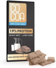 Czekolada biała proteinowa z białkiem wpc bez dodatku cukrów 65 g - CoCoa