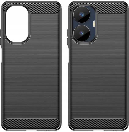 Etui Karbon Cabon Pokrowiec Obudowa Guma Na Tył Plecki Case Do Realme C55  - zdjęcie 3