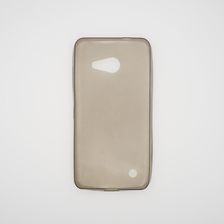 Etui Microsoft Lumia 550 Dopasowane Czarne Półprzezroczyste