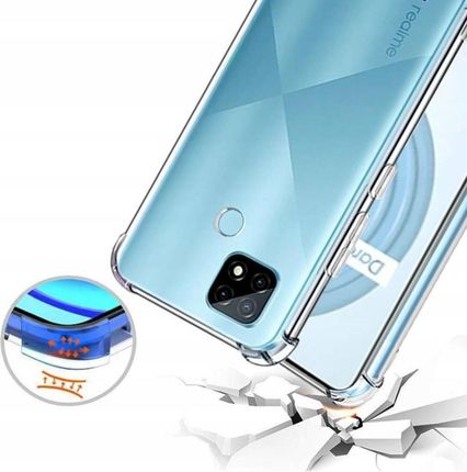 Elastyczne Etui Anti-Shock Case Do Realme C21 Szkło Hartowane 9H  - zdjęcie 4