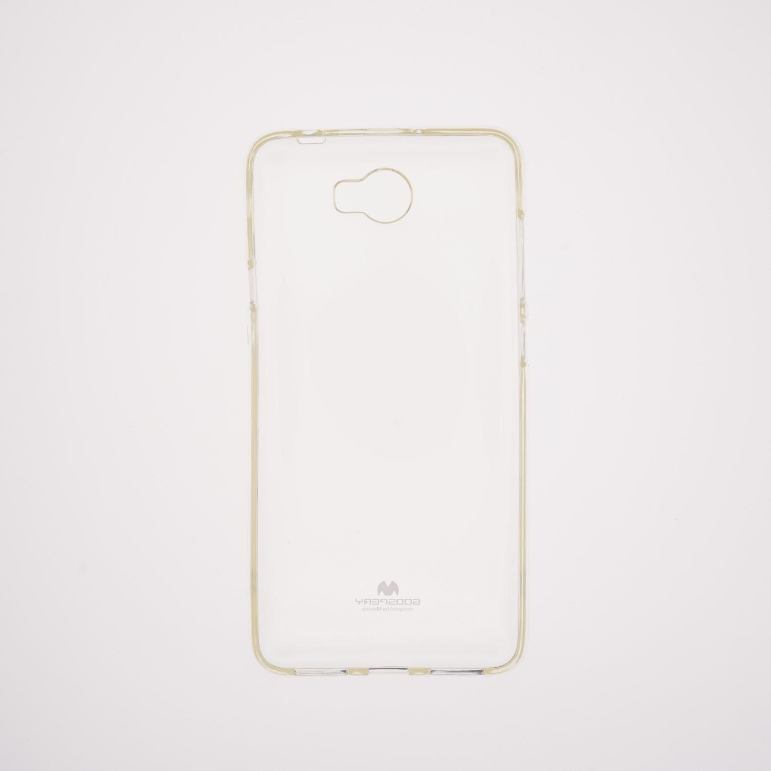 Cover Per Huawei Y5 II Trasparente Silicone TPU – Morbida E Antiurto Con Stampa Dipinto A Olio (Bovini, Fiori, Uccelli)
