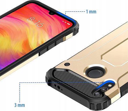 Etui Pancerne Armor Do Xiaomi Redmi Note 7 Szkło  - zdjęcie 4