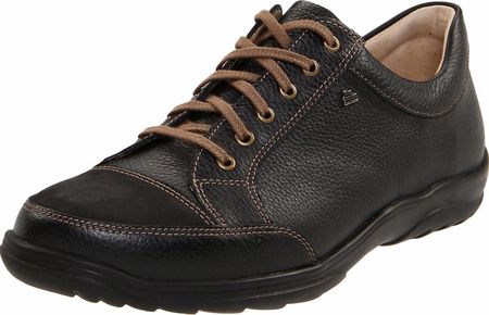Finn Comfort, Alamo, męskie, sznurowane, czarne, skórzane, NOWOŚĆ - męskie buty treningowe / sznurowane, czarne, skórzane (bison/buggy)