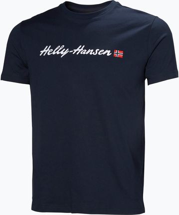 Koszulka męska Helly Hansen Core Graphic T 2.0 navy Wiosna 2025