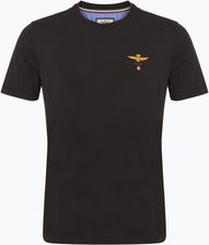 Koszulka męska Aeronautica Militare Essential jet black Wiosna 2025