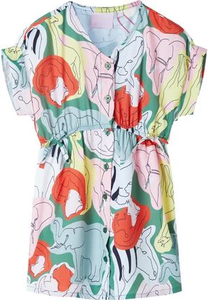 Sukienka dziecięca, zielona, 116